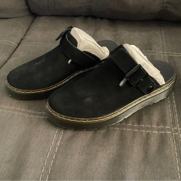 Dr. Martens Black Suede Shoes - Picture 2 of 6